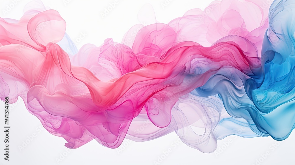 Abstract elements of pink and blue color on a white background Abstract elements of pink and blue color on a white background