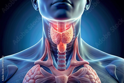 Fototapeta thyroid cartilage shape