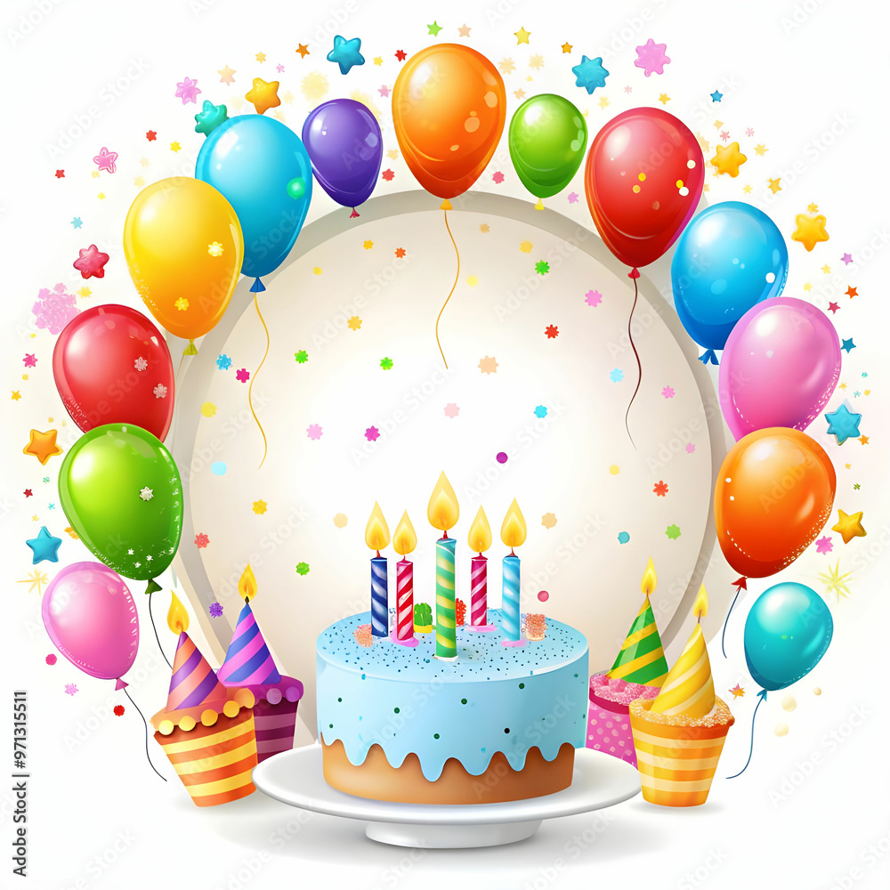 a birthday card template on white a birthday card template on white