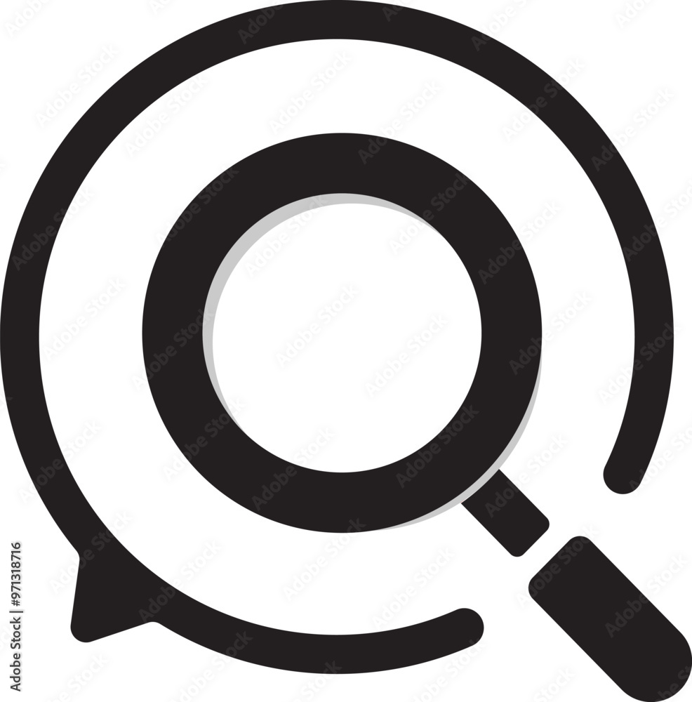 Search icon vector. Magnifier symbol isolated Search icon vector. Magnifier symbol isolated