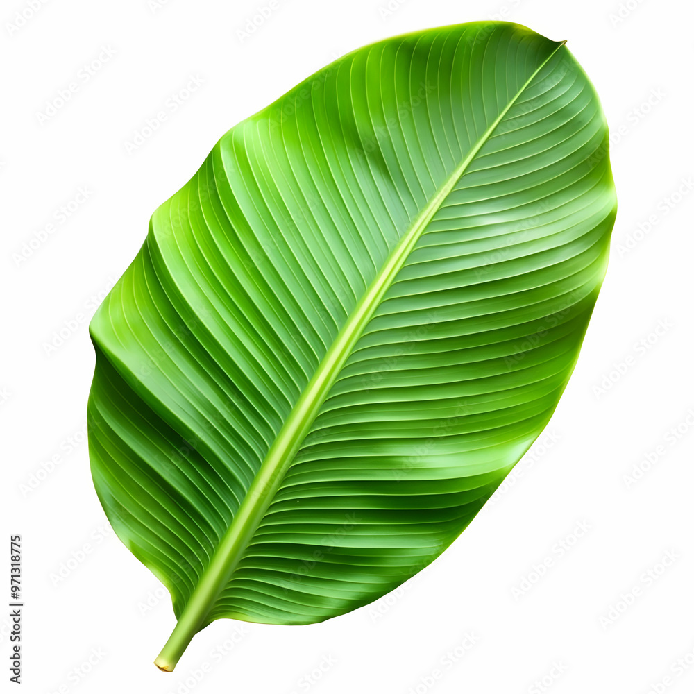 a banana leaf with a white background and the greed a banana leaf with a white background and the greed