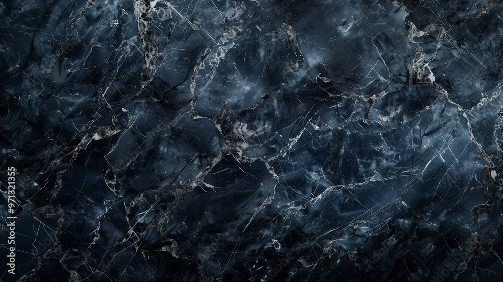 Obraz premium Widescreen Desktop Wallpaper: Seamless Dark Marble Texture for Classic Elegance