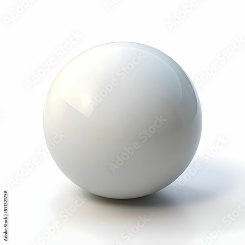 a ball with white