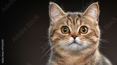 Shoot a detailed close up of a curious cats mesmerizing eyes reflecting a sense of mystery and elegance in digital oil painting technique