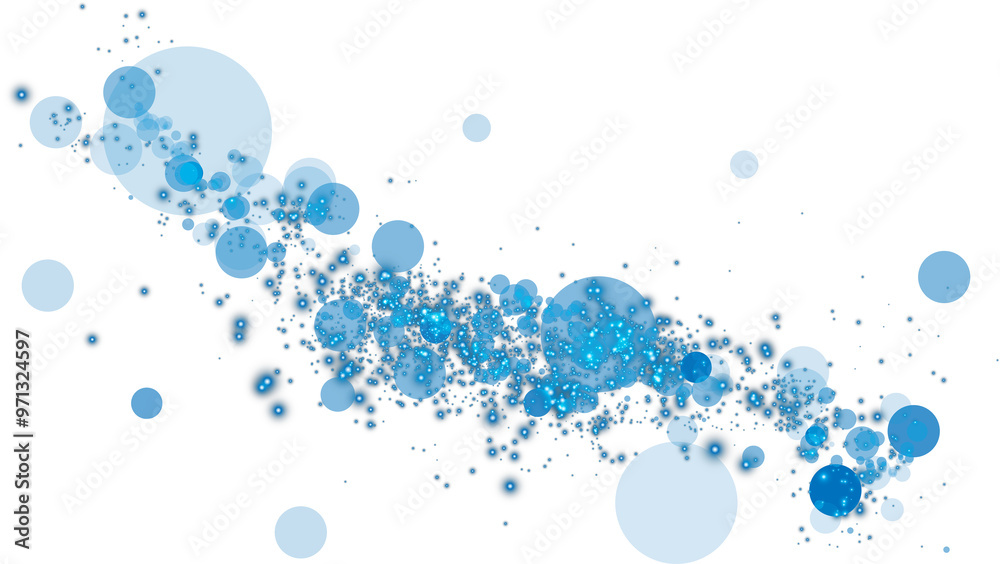 custom made wallpaper toronto digitalBlue glowing light effect with many glitter particles. Starry cloud with dust. Magic christmas decoration. Luminous bokeh softly shimmering blue light. Light abstract glowing lights. PNG.