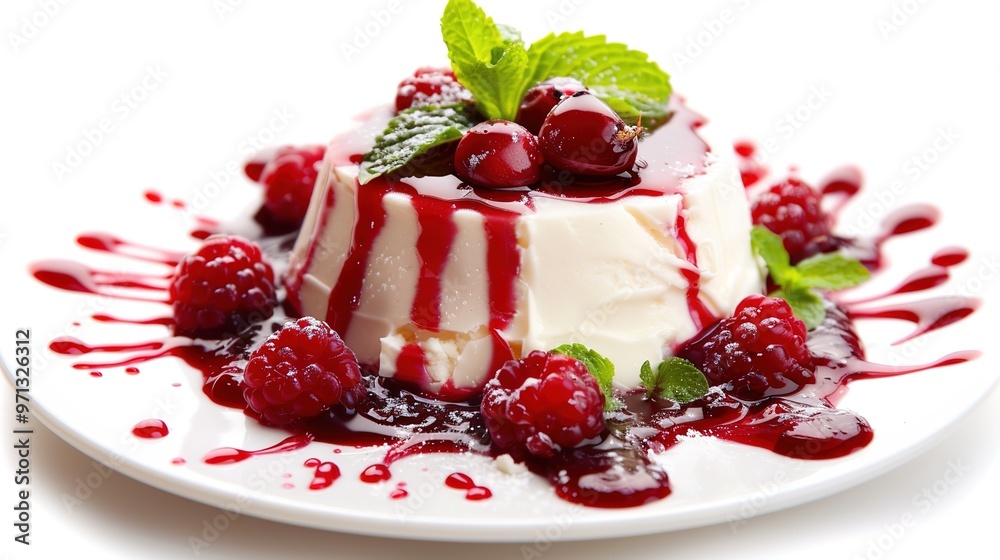 A delicious dessert is placed on a clean and pure white background. The dessert might have a rich and creamy texture. It could be a slice of cake with multiple layers or a decadent pastry. A delicious dessert is placed on a clean and pure white background. The dessert might have a rich and creamy texture. It could be a slice of cake with multiple layers or a decadent pastry.