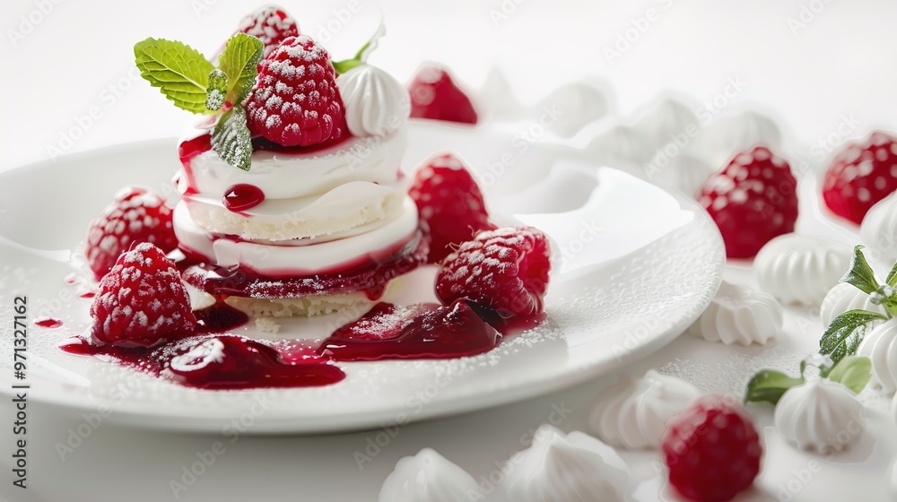 A delicious dessert is placed on a clean and pure white background. The dessert might have a rich and creamy texture. It could be a slice of cake with multiple layers or a decadent pastry. A delicious dessert is placed on a clean and pure white background. The dessert might have a rich and creamy texture. It could be a slice of cake with multiple layers or a decadent pastry.