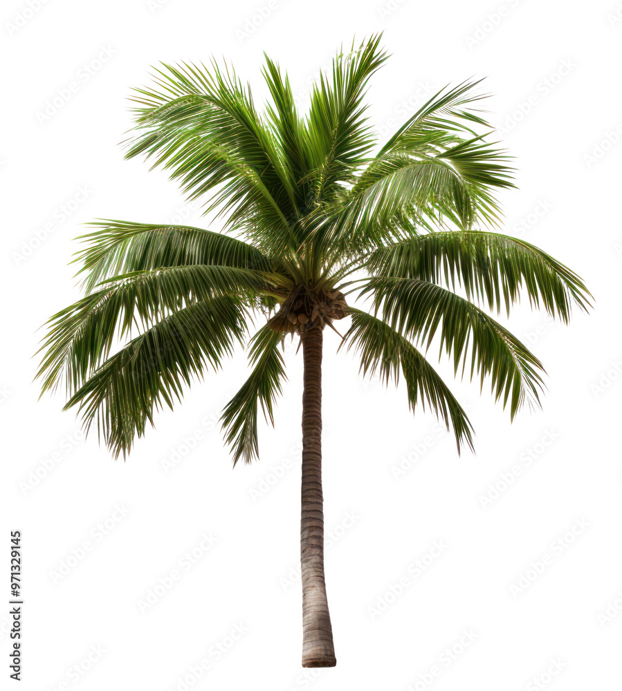 Obraz premium PNG Palm plant tree white background.