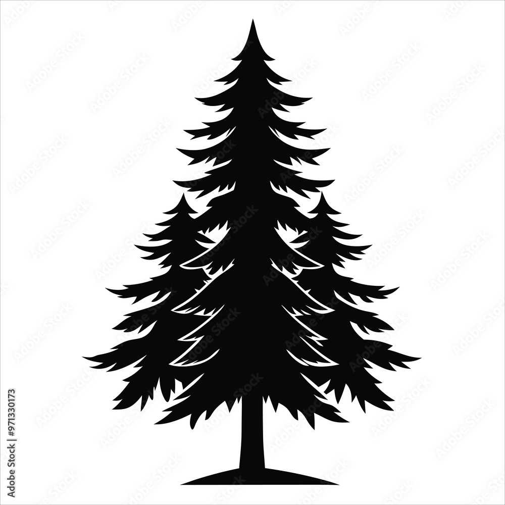 Elegant Sapin Silhouettes Vector Collection, Pine Tree Sapin Silhouettes for Holiday Design. Elegant Sapin Silhouettes Vector Collection, Pine Tree Sapin Silhouettes for Holiday Design.