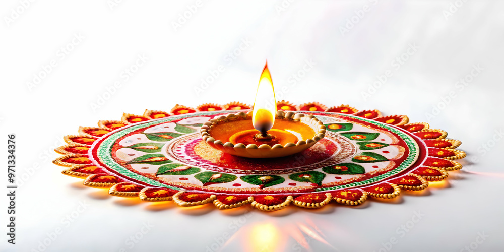 Isolated Abstract Rangoli and Flame Vector Illustration: Minimalist Design with Glowing Accents on White Background - Cultural Symbolism and Warmth Isolated Abstract Rangoli and Flame Vector Illustration: Minimalist Design with Glowing Accents on White Background - Cultural Symbolism and Warmth
