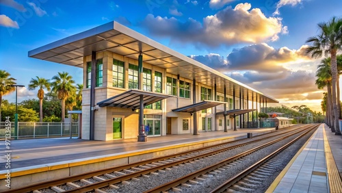 Winter Park SunRail Station architecture modern lines