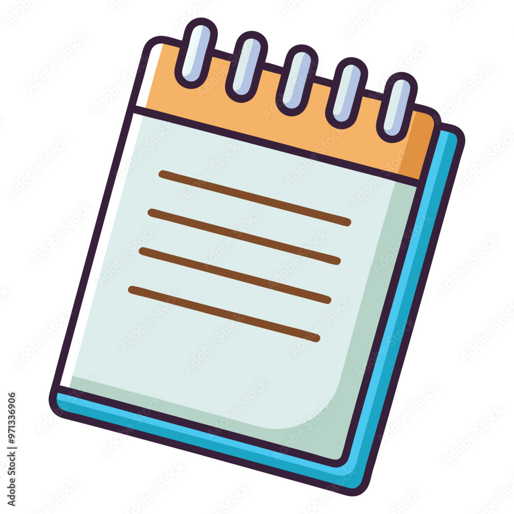 Notepad stationery Vector clipart, Notepad png design Notepad stationery Vector clipart, Notepad png design
