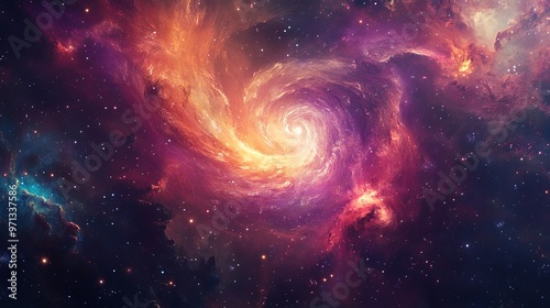 Cosmic Swirl: A Nebula's Dance