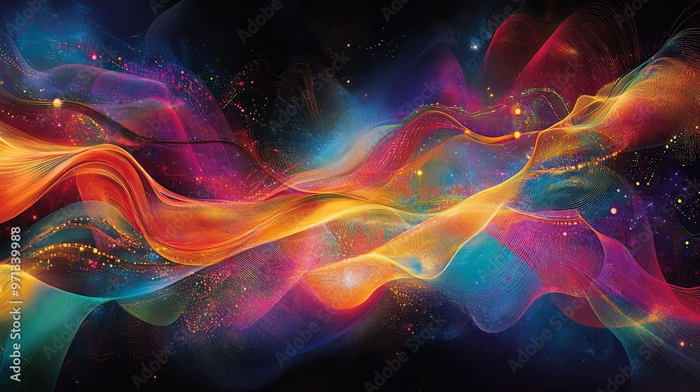 Abstract Cosmic Waves Abstract Cosmic Waves
