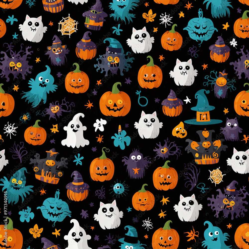 halloween seamless pattern halloween seamless pattern