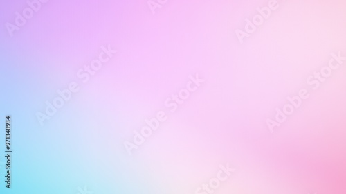 Soft pastel pink and blue gradient background.