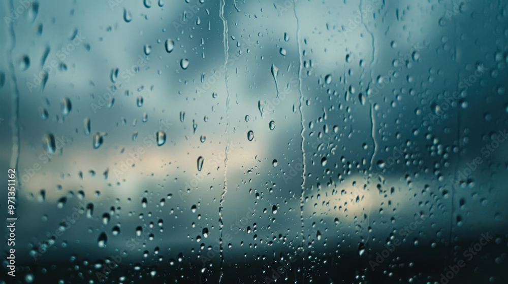Raindrops on window glass Raindrops on window glass