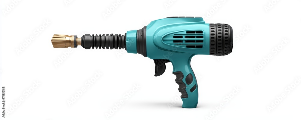 A modern aqua-colored pressure washer gun designed for efficient cleaning and maintenance tasks around the home. A modern aqua-colored pressure washer gun designed for efficient cleaning and maintenance tasks around the home.