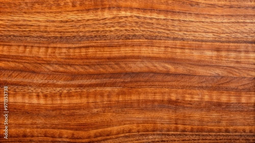 Close-up of African mahogany wood texture, perfect for guitar making, featuring rich mid tones and sharp corners photo