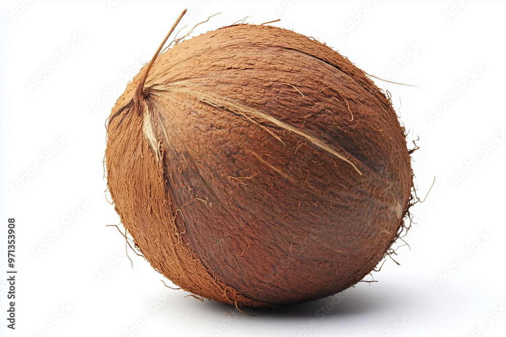 coconut on white background coconut on white background