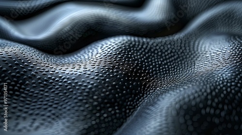 Abstract Wavy Surface with Circular Pattern