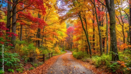 Exploring scenic nature trails during a colorful autumn hike