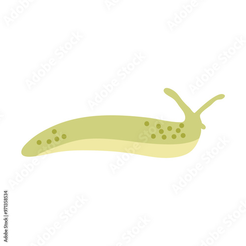 Cartoon slug illustration 