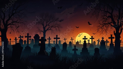 Haunted Halloween Night: Spooky Shadows and Chilling Scenes