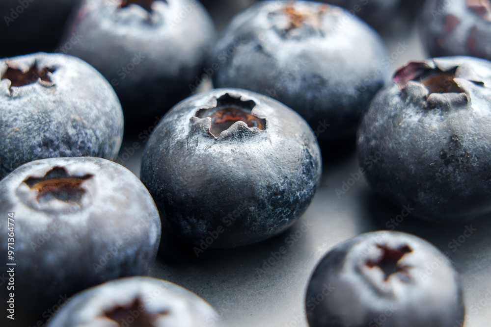 Fresh blueberries being carefully selected for a summer dessert