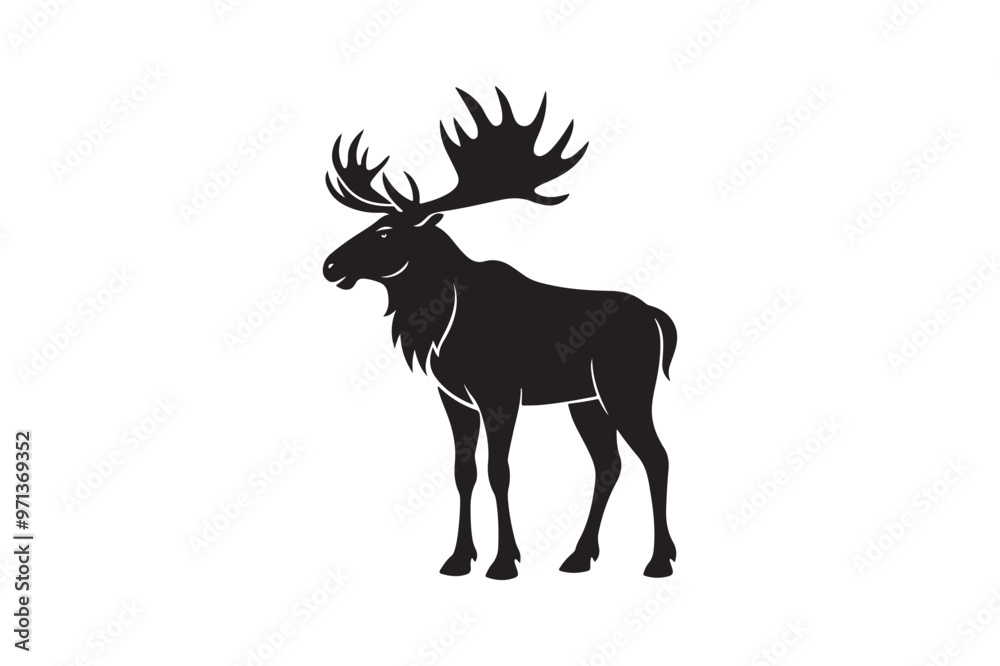 Moose silhouette vector illustration, Moose silhouette vector, Moose silhouette PNG Moose silhouette vector illustration, Moose silhouette vector, Moose silhouette PNG