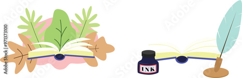 Book and Literature themed Illustration