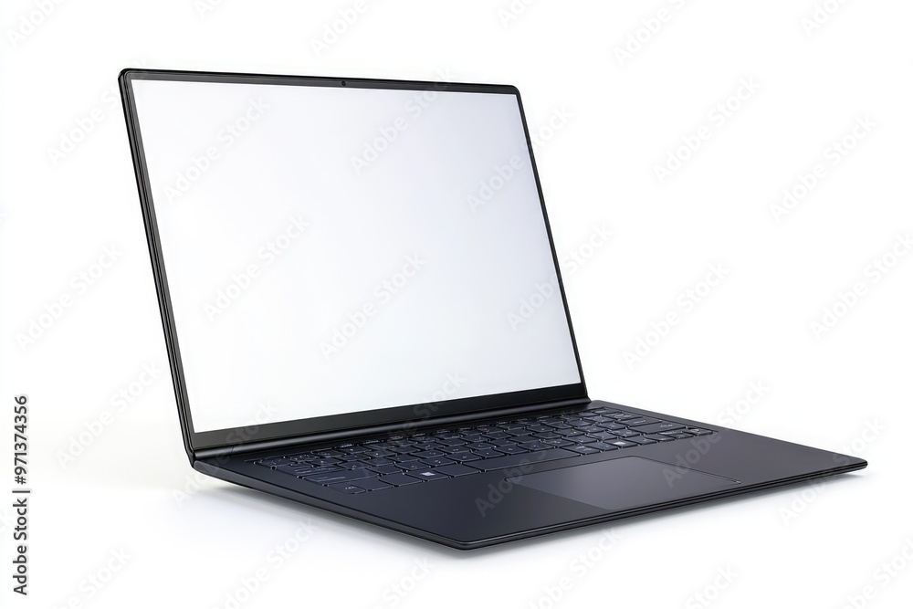 blank screen laptop isolated on white background with clipping path blank screen laptop isolated on white background with clipping path