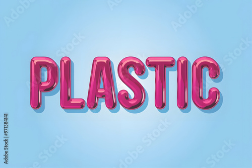 plastic editable text style