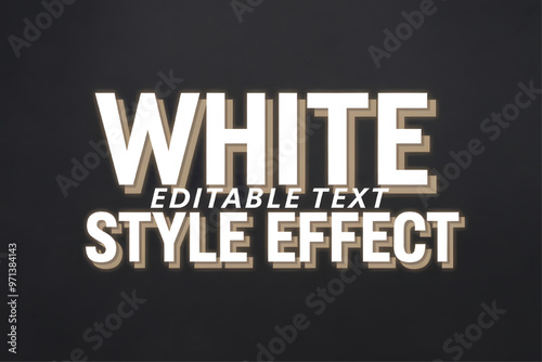 Photo of White Text with a Style Effect