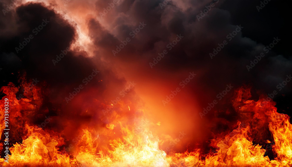 Red abstRed abstract fire background dramatic sky with clouds. Fire, war, explosion, catastrophe, flame. Horror concept.Vivid and hot hell abstract or blazing fire wallpaper.AI Generative Red abstRed abstract fire background dramatic sky with clouds. Fire, war, explosion, catastrophe, flame. Horror concept.Vivid and hot hell abstract or blazing fire wallpaper.AI Generative