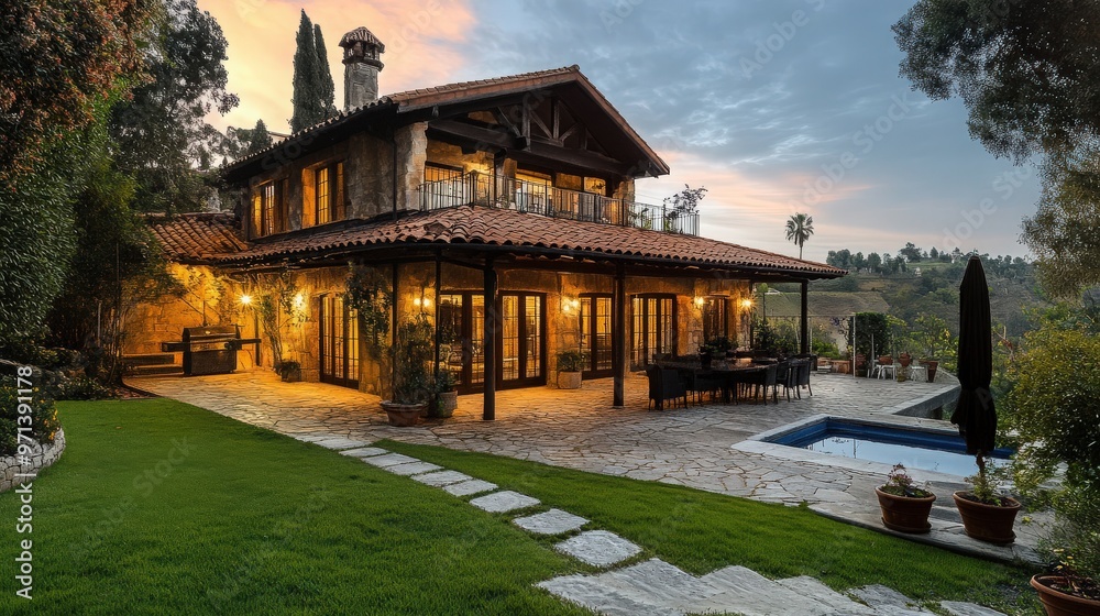 Fototapeta premium beautiful house