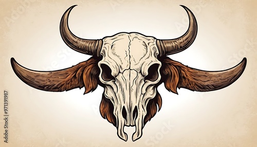 Cow skull,Simple Organic Beef icon Two Steer Heads isolated on white,A buffalo skull head is isolated on a transparent background,illustration, vector, animal body part, bull - animal, symbol, icon,9