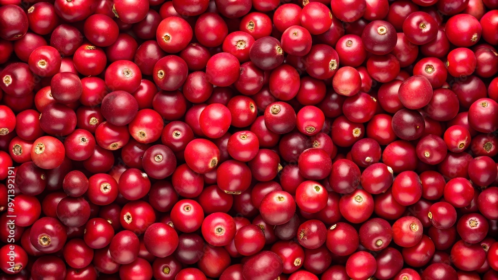 Lingonberry texture with vibrant red for food backgrounds and natural product designs Lingonberry texture with vibrant red for food backgrounds and natural product designs