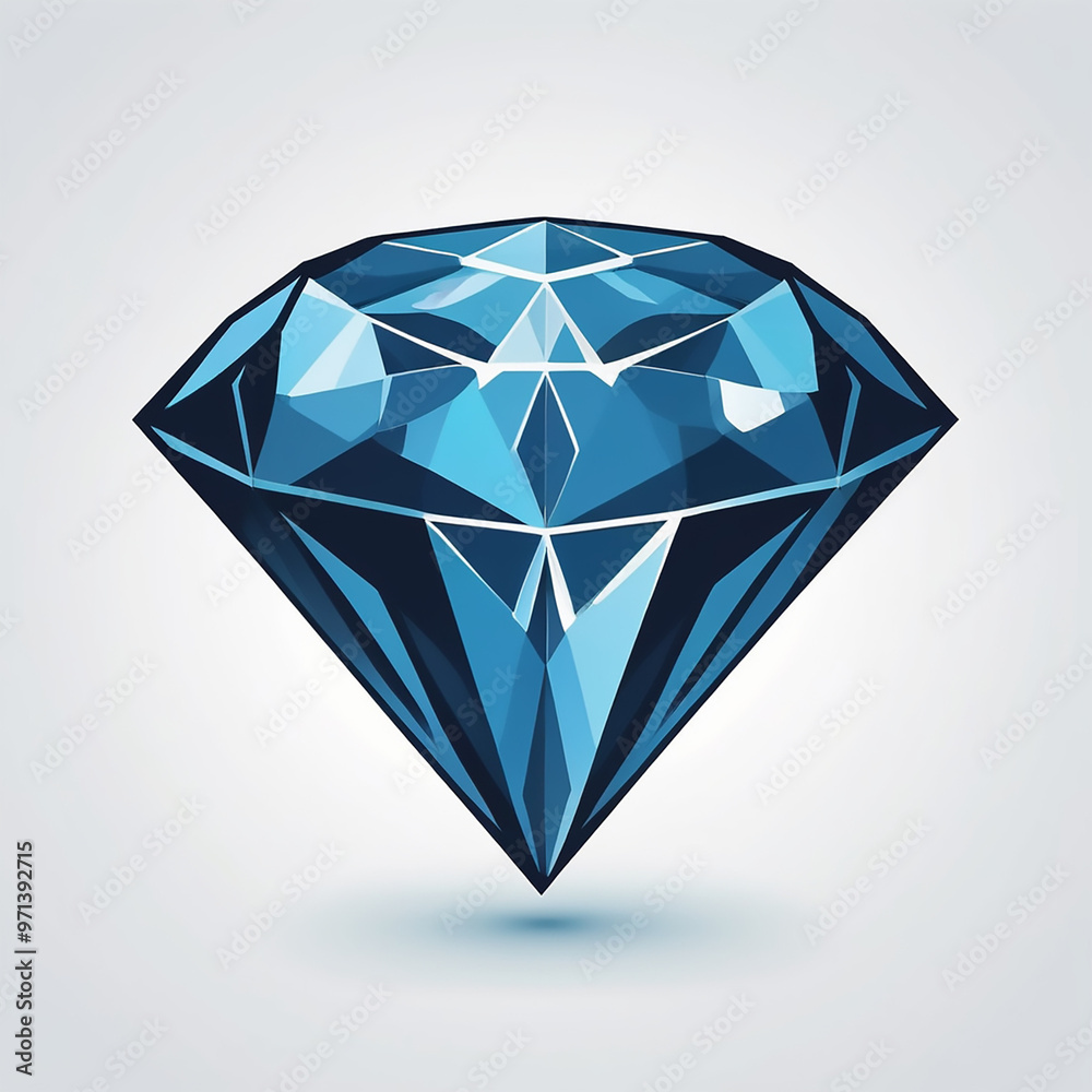 High-Resolution Diamond Vector Set on White Background, Isolated High-Resolution Diamond Vector Set on White Background, Isolated