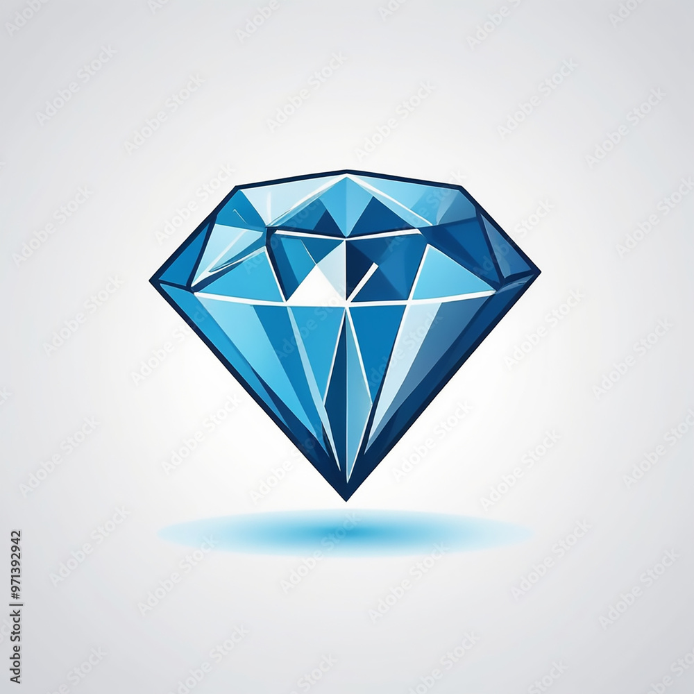 High-Resolution Diamond Vector Set on White Background, Isolated High-Resolution Diamond Vector Set on White Background, Isolated