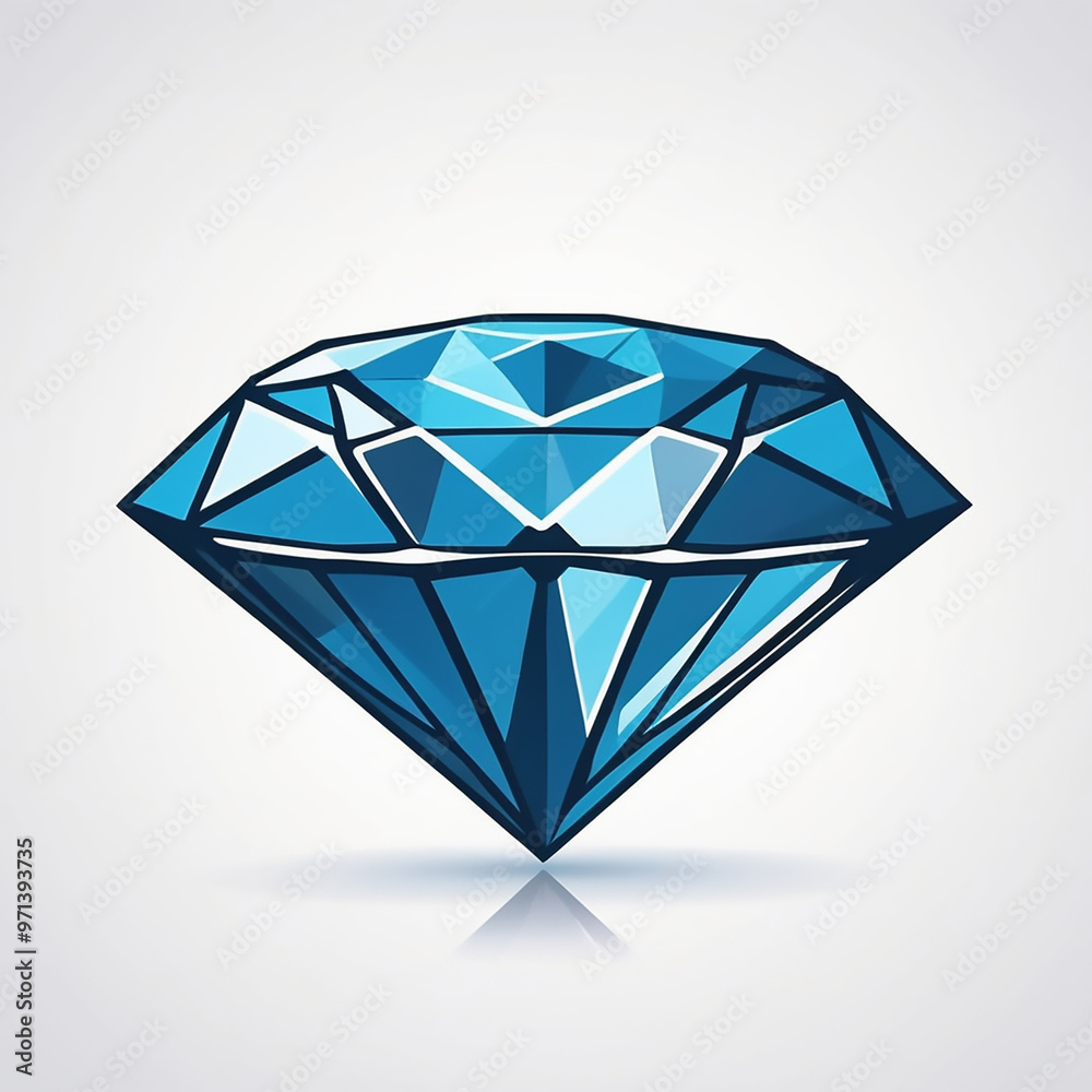 High-Resolution Diamond Vector Set on White Background, Isolated High-Resolution Diamond Vector Set on White Background, Isolated