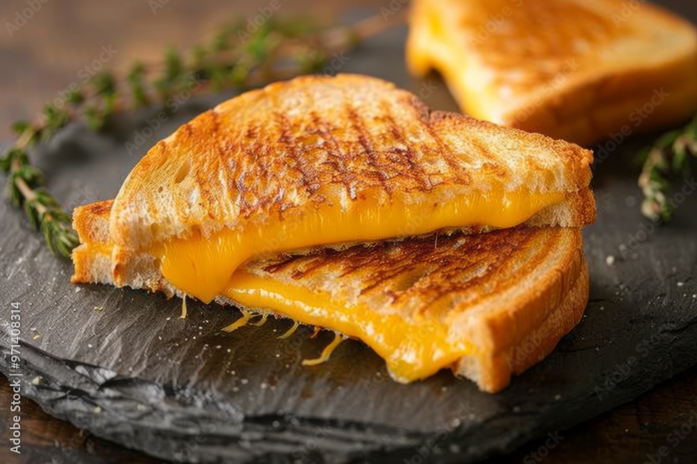 Grilled Cheese Sandwich with Melted Cheese Grilled Cheese Sandwich with Melted Cheese