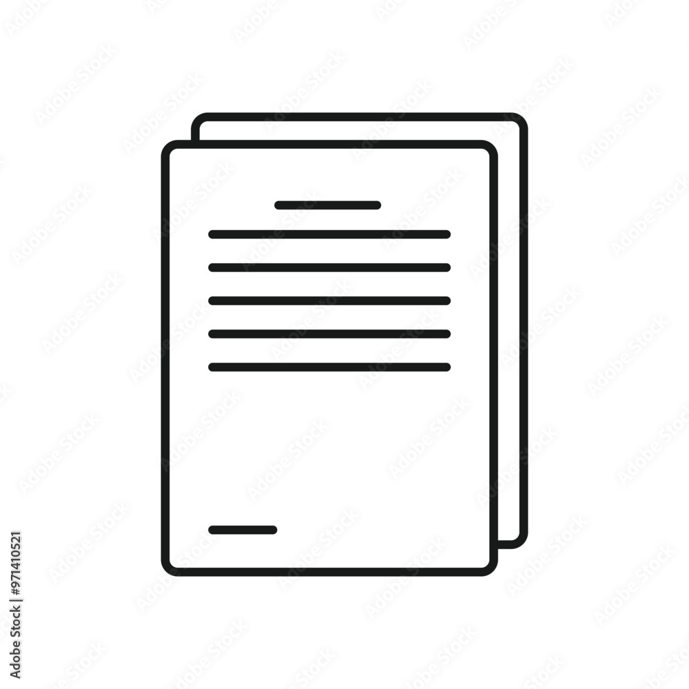 Document Paper icon vector. File Icon. paper icon isolated on white background. Simple and editable paper icons. The best paper icon vector, illustration logo template in trendy style. Eps file 60.