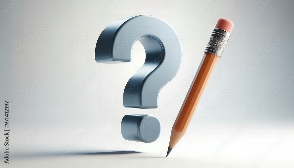 question mark and pencil question mark and pencil
