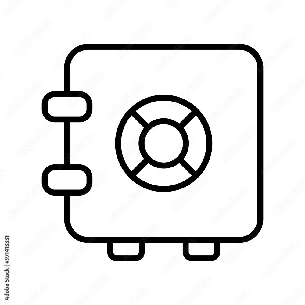 Secure Bank Safe Icon - Financial Security, Asset Protection, Savings Safety, Money Vault, Banking Stability, Wealth Preservation, Lockable Cashbox, Strongbox, Deposit Box, Currency Shield Secure Bank Safe Icon - Financial Security, Asset Protection, Savings Safety, Money Vault, Banking Stability, Wealth Preservation, Lockable Cashbox, Strongbox, Deposit Box, Currency Shield