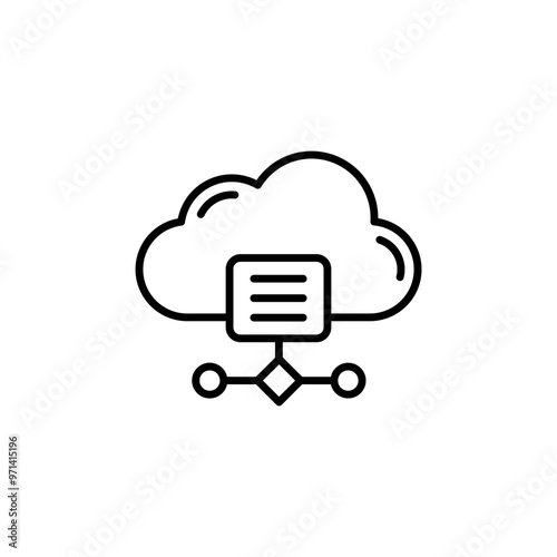 Cloud Computing Network Connectivity Icon