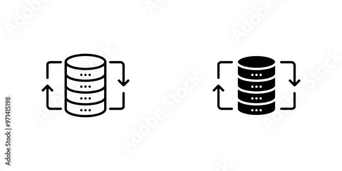 Database Synchronization Icon - Efficiently Manage and Update Data Across Multiple Systems