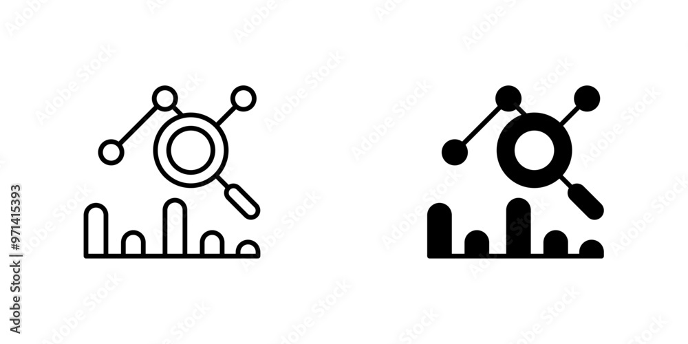 Obraz premium Data Analytics Icon, Unlock Insights, Visualization Tools, Business Intelligence Symbol, Analytics Illustration