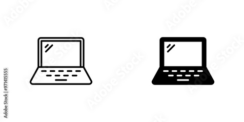 Laptop Icon, Computer Icon, Notebook Icon, Device Icon, Technology Icon, Digital Icon, Work Icon, Study Icon, Business Icon