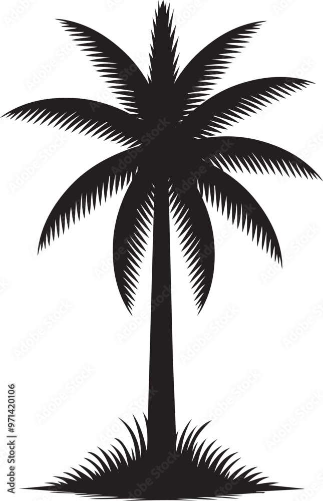 Fototapeta premium Stylish palm tree vector design.